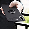 Eiroo Liquid Ring Samsung Galaxy M10 Standl Siyah Silikon Klf - Resim: 2