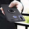 Eiroo Liquid Ring Samsung Galaxy M30 Standl Lacivert-Siyah Silikon Klf - Resim: 1