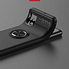 Eiroo Liquid Ring Samsung Galaxy M51 Standl Siyah Silikon Klf - Resim: 4