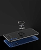 Eiroo Liquid Ring Samsung Galaxy M52 5G Standl Lacivert-Siyah Silikon Klf - Resim: 5