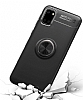 Eiroo Liquid Ring Samsung Galaxy Note 10 Lite Standl Krmz-Siyah Silikon Klf - Resim: 5