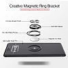 Eiroo Liquid Ring Samsung Galaxy Note 8 Standl Krmz-Siyah Silikon Klf - Resim: 3