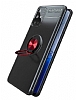 Eiroo Liquid Ring Samsung Galaxy S20 Plus Standl Krmz Silikon Klf - Resim: 2