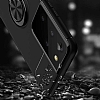 Eiroo Liquid Ring Samsung Galaxy S21 Ultra Standl Siyah Silikon Klf - Resim 3