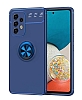 Eiroo Liquid Ring Samsung Galaxy A53 5G Standl Mavi Silikon Klf