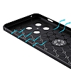 Eiroo Liquid Ring OnePlus 10 Pro Standl Siyah Silikon Klf - Resim 1