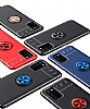 Eiroo Liquid Ring Samsung Galaxy A03s Standl Siyah Silikon Klf - Resim 9
