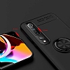 Eiroo Liquid Ring Xiaomi Mi 10 Standl Siyah Silikon Klf - Resim: 7