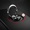 Eiroo Liquid Ring Xiaomi Mi Note 10 Standl Rose Gold-Siyah Silikon Klf - Resim: 4