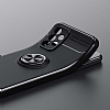 Eiroo Liquid Ring Samsung Galaxy A23 Standl Siyah Silikon Klf - Resim: 2