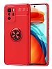 Eiroo Liquid Ring Xiaomi Poco X3 GT Standl Krmz Silikon Klf