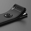 Eiroo Liquid Ring Xiaomi Redmi 9A Standl Siyah Silikon Klf - Resim: 1