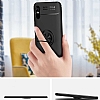 Eiroo Liquid Ring Xiaomi Redmi 9A Standl Rose Gold-Siyah Silikon Klf - Resim 4