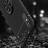 Eiroo Liquid Ring Xiaomi Redmi 9A Standl Krmz-Siyah Silikon Klf - Resim: 2
