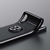 Eiroo Liquid Ring Xiaomi Redmi K40 Gaming Standl Siyah-Krmz Silikon Klf - Resim: 4