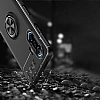 Eiroo Liquid Ring Xiaomi Redmi K40 Gaming Standl Siyah-Krmz Silikon Klf - Resim: 3
