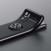 Eiroo Liquid Ring Xiaomi Redmi Note 10 Standl Krmz Silikon Klf - Resim: 1