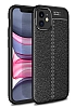 Dafoni Liquid Shield iPhone 12 Mini 5.4 in Ultra Koruma Siyah Klf