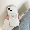 Eiroo Love Series iPhone 12 Kalp Tutuculu Beyaz Silikon Klf - Resim: 1