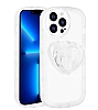 Eiroo Love Series iPhone 12 Pro Max Kalp Tutuculu Beyaz Silikon Klf