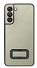 Eiroo Lux Clear Samsung Galaxy S21 FE 5G Kamera Korumal Siyah Silikon Klf