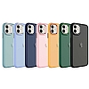 Eiroo Luxe iPhone 11 Buzlu Silikon Kenarl Mavi Rubber Klf - Resim: 1