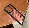 Eiroo Luxe iPhone 11 Siyah Silikon Kenarl Rubber Klf - Resim 1