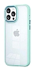Eiroo Luxe iPhone 12 Pro Max Yeil Silikon Kenarl Rubber Klf