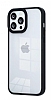 Eiroo Luxe iPhone 12 Pro Max Siyah Silikon Kenarl Rubber Klf