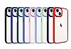 Eiroo Luxe iPhone 15 Silikon Kenarl Koyu Yeil Rubber Klf - Resim: 4
