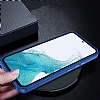Eiroo Luxe Samsung Galaxy A04s Silikon Kenarl Mor Rubber Klf - Resim: 3