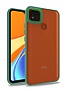 Eiroo Luxe Xiaomi Poco C3 Yeil Silikon Kenarl Rubber Klf