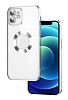 Eiroo Luxury Clear iPhone 11 Kamera Korumal Silver Silikon Klf