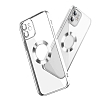 Eiroo Luxury Clear iPhone 11 Kamera Korumal Silver Silikon Klf - Resim: 6