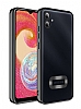 Eiroo Luxury Clear Samsung Galaxy A05 Kamera Korumal Siyah Silikon Klf