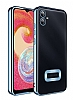 Eiroo Luxury Clear Samsung Galaxy A05 Kamera Korumal Mavi Silikon Klf