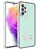 Eiroo Luxury Clear Samsung Galaxy A33 5G Kamera Korumal Silver Silikon Klf