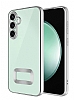 Eiroo Luxury Clear Samsung Galaxy A35 Kamera Korumal Silver Silikon Klf