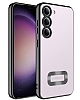 Eiroo Luxury Clear Samsung Galaxy S23 Plus Kamera Korumal Siyah Silikon Klf