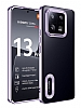 Eiroo Luxury Clear Xiaomi 13 Pro Kamera Korumal Mor Silikon Klf
