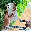 Eiroo Luxury iPhone SE 2020 Aynal Tal Kamera Korumal Yzkl Beyaz Rubber Klf - Resim: 3