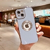 Eiroo Luxury Protection iPhone 12 Kamera Korumal Mavi Silikon Klf - Resim: 1