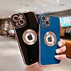 Eiroo Luxury Protection iPhone 12 Pro Max Kamera Korumalı Mavi Silikon Kılıf - Resim: 3