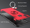 Eiroo Mage Fit Huawei P20 Lite Standl Ultra Koruma Krmz Klf - Resim 4