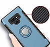 Eiroo Mage Fit Samsung Galaxy Note 9 Standl Ultra Koruma Krmz Klf - Resim: 3