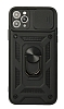 Eiroo Magnet Lens iPhone 11 Pro Max Ultra Koruma Siyah Klf