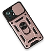 Eiroo Magnet Lens iPhone 13 Pro Max 6.7 in Ultra Koruma Rose Gold Klf - Resim: 2