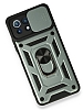 Eiroo Magnet Lens iPhone 13 Pro Ultra Koruma Yeil Klf - Resim: 2
