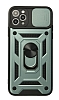 Eiroo Magnet Lens iPhone 13 Pro Ultra Koruma Yeil Klf