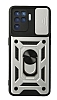 Eiroo Magnet Lens Oppo Reno5 F Ultra Koruma Silver Klf